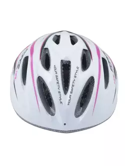 FORCE dámská cyklistická přilba Hal, růžovo-bílá, 902489