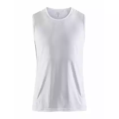 CRAFT ADV ESSENCE SL TEE M - męska koszulka sportowa bez rękawów biała 1908752-900000
