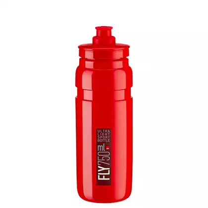 ELITE FLY Cyklistická láhev na vodu 750 ml, Červené