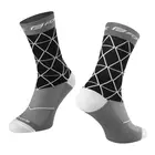 FORCE EVOKE vysoké sportovní ponožky černá a šedá 9009118
