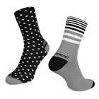 FORCE SPOT Sportovní ponožky černá a šedá 9009084