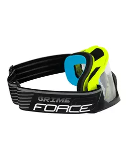 FORCE cyklistické brýle downhill grime fluor-černá 90893
