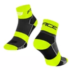 FORCE nízké cyklistické ponožky sport 3 black-fluo 9009025