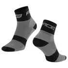 FORCE nízké cyklistické ponožky sport 3 grey-black 9009021