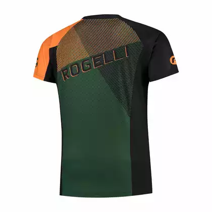 ROGELLI Adventure 060.113 pánský cyklistický dres MTB zeleno-černo-oranžový