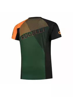 ROGELLI Adventure 060.113 pánský cyklistický dres MTB zeleno-černo-oranžový