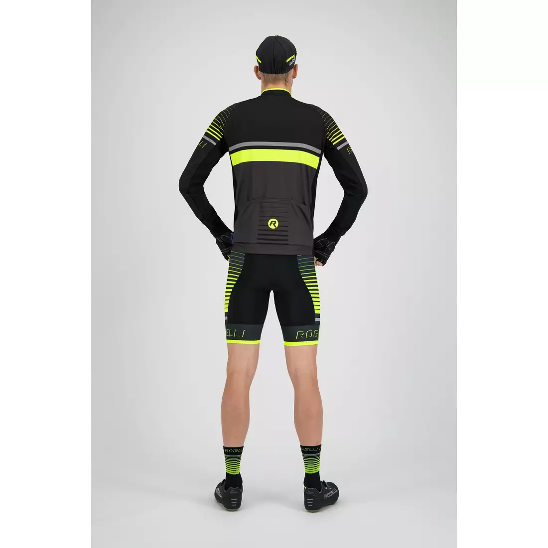 ROGELLI HERO 001.265 pánský cyklistický dres šedo-černý-fluor