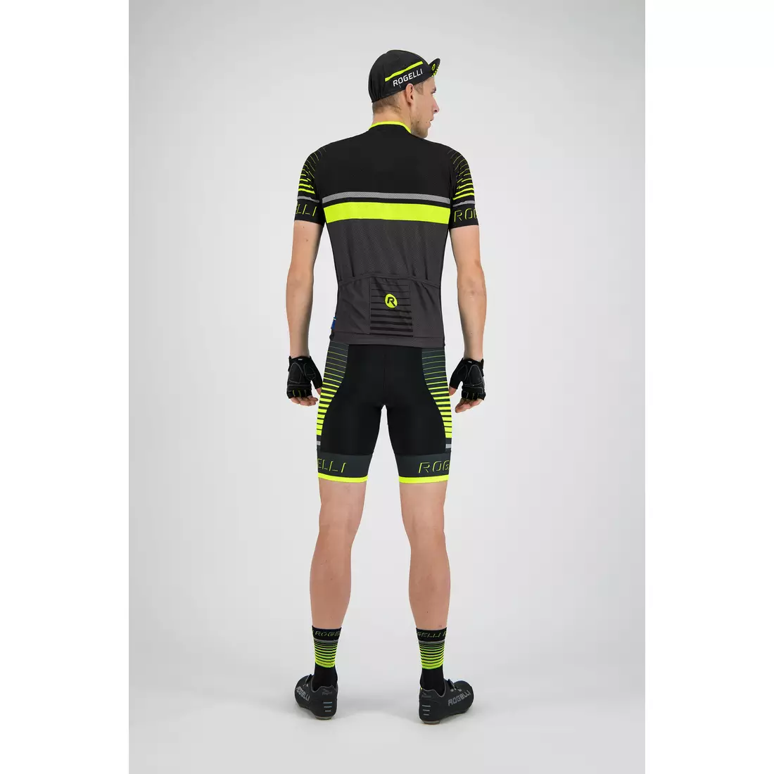 ROGELLI Hero pánský cyklistický dres šedý / fluor 001.261