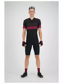 ROGELLI Peak cyklistická košile černo-bordová 001.328