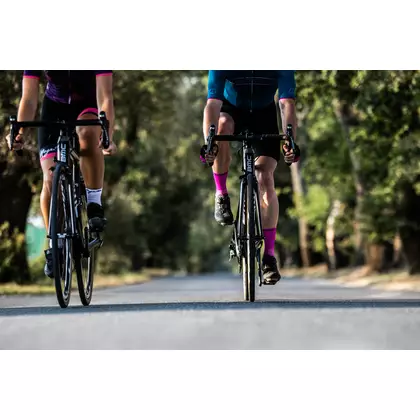 ROGELLI RCS-08 cyklistické ponožky 007.142 Purpurová / Růžová
