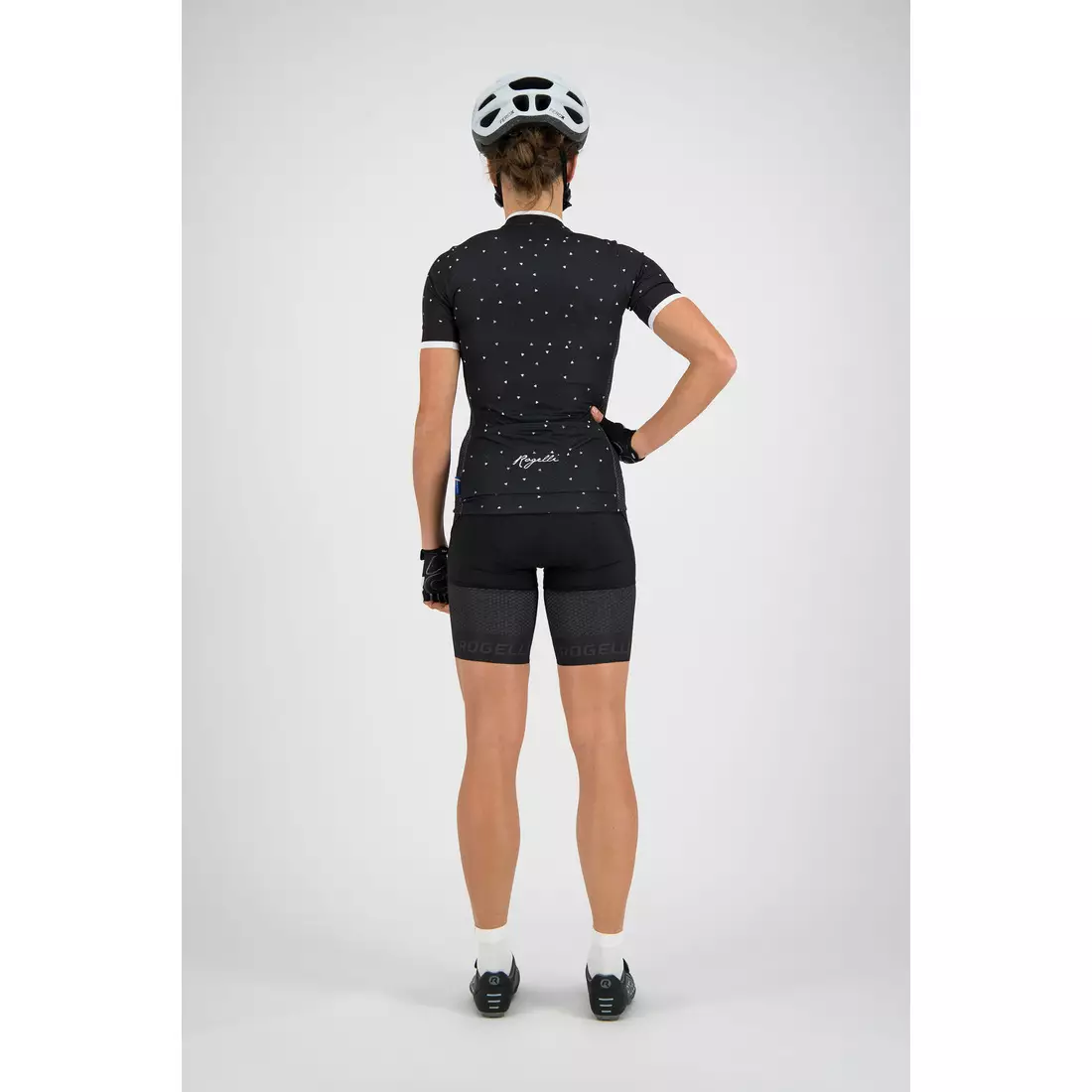 Rogelli DELTA 010.183 dámský cyklistický dres Black / White