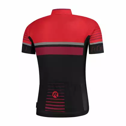 Rogelli HERO pánský cyklistický dres černý / červený / vínový 001.263