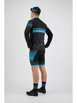 Rogelli HERO 001.266 Pánský cyklistický dres šedá / černá / modrá 