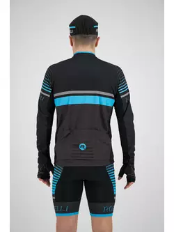 Rogelli HERO 001.266 Pánský cyklistický dres šedá / černá / modrá 
