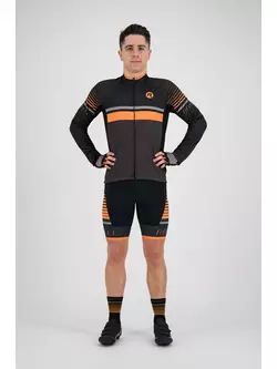 Rogelli HERO 001.268 pánský cyklistický dres šedá / černá / oranžová