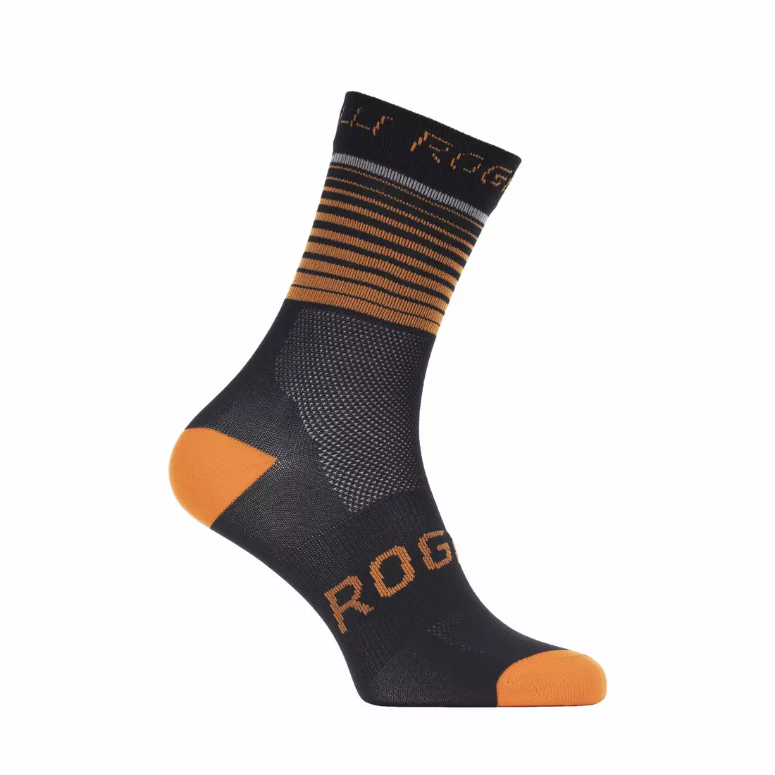 Rogelli HERO cyklistické ponožky 007.905 černá / oranžová