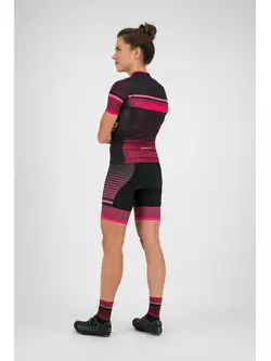 Rogelli Impress 010.161 dámský cyklistický dres Burgundsko / růžový