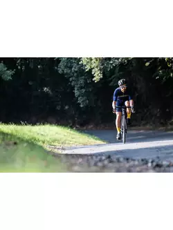 Rogelli Kalon 001.090 pánský cyklistický dres modrý / žlutý