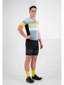 Rogelli PEAK 001.329 pánský cyklistický dres šedá / oranžová