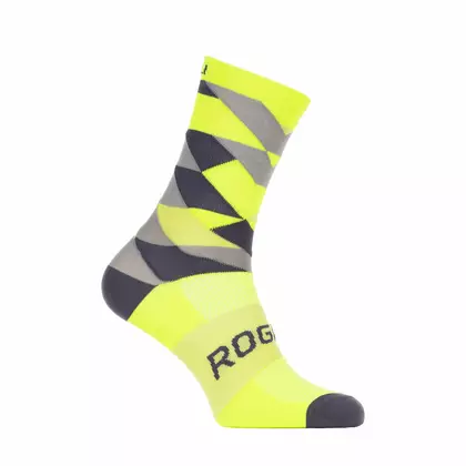 Rogelli SCALE RCS-14 cyklistické ponožky 007.152 Fluor žlutá