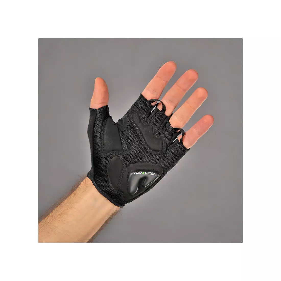 CHIBA Cyklistické rukavice BIOXCELL AIR černé 3060820