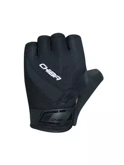 Cyklistické rukavice CHIBA air plus černé 30145