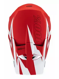 100% cyklistická helma full face aircraft composite Červené STO-80004-366-09
