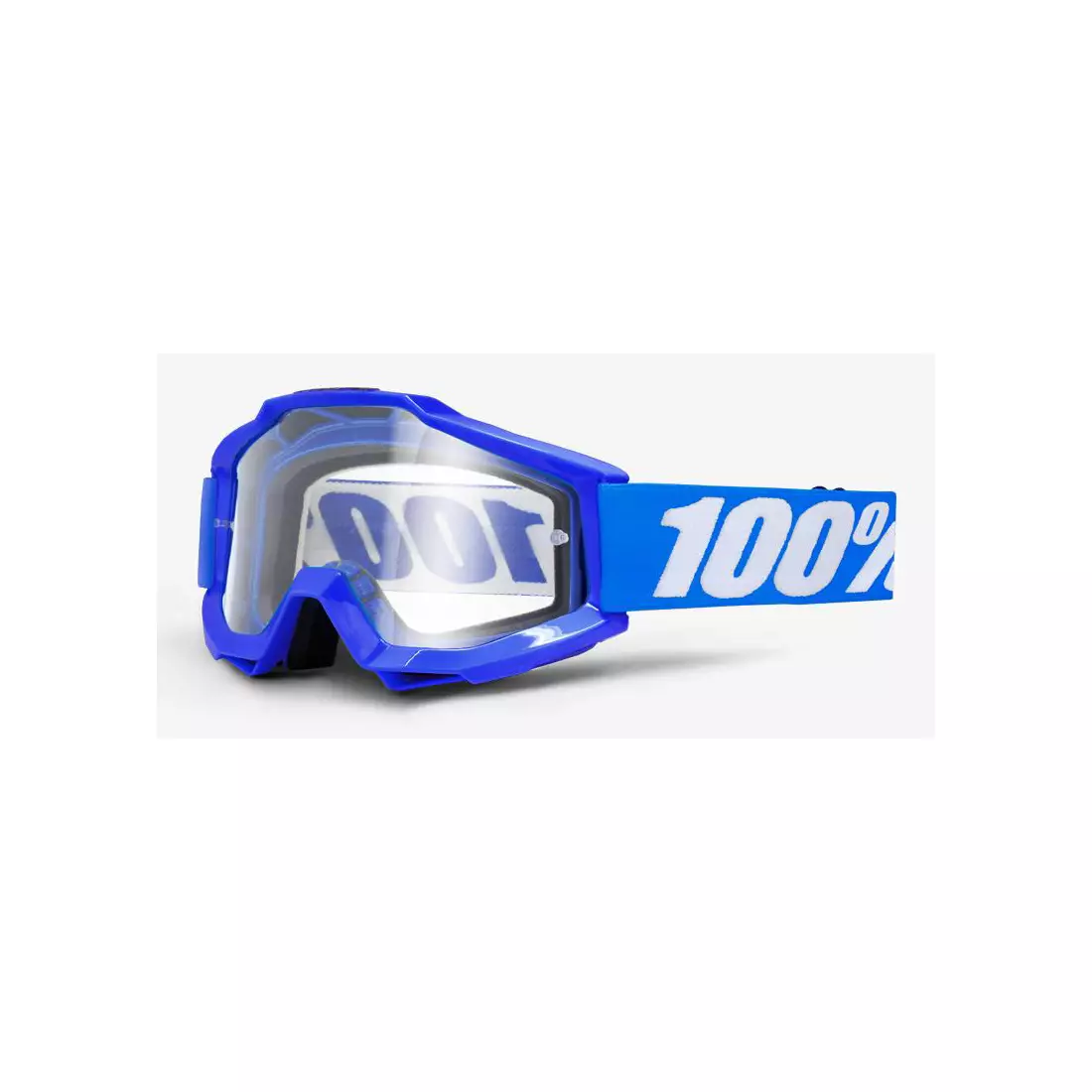 100% cyklistické brýle accuri reflex blue (průhledné sklo Anti-Fog) STO-50200-002-02