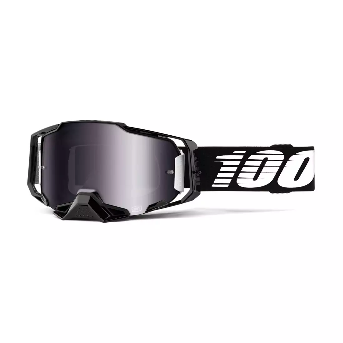 100% cyklistické brýle armega black silver flash mirror lens STO-50710-001-02