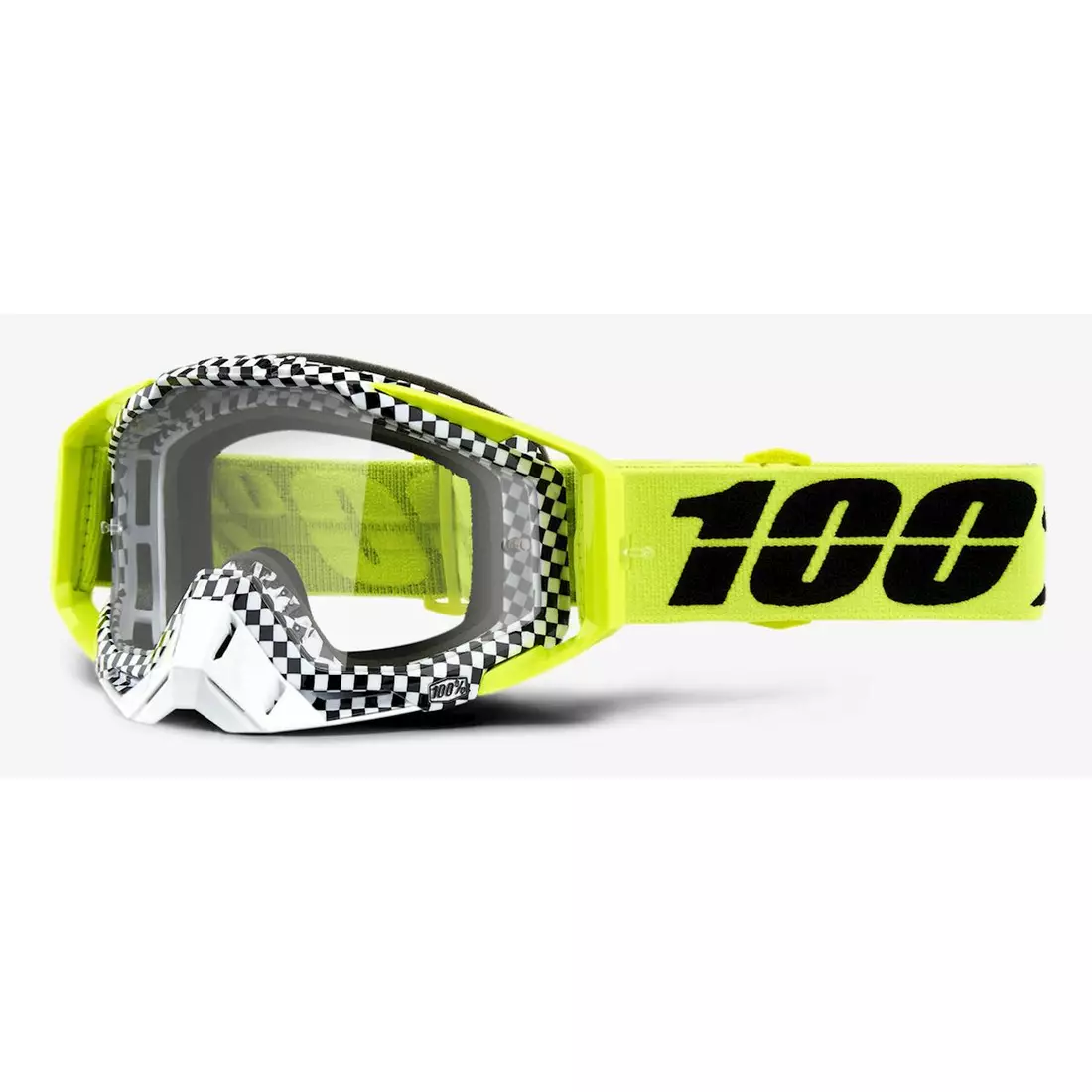 100% cyklistické brýle racecraft andre (stříbrné zrcadlové sklo Anti-Fog + průhledné sklo Anti-Fog + 10 smyků) STO-50110-315-02