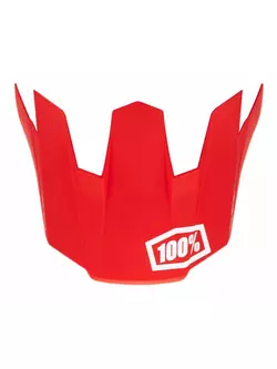 100% trajecta celoobličejová cyklistická helma červená STO-80020-003-10