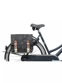 BASIL dvojitý zadní nosič jízdních kol boheme double bag 35L charcoal BAS-18013