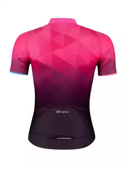 FORCE GEM dámský cyklistický dres, růžový