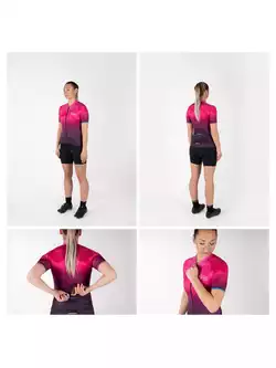 FORCE GEM dámský cyklistický dres, růžový