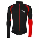 FORCE cyklistický dres zoro černý a červený 899813-M