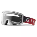 GIRO cyklistické brýle blok mtb red grey (grey cobalt 10% S3 + clear 99% S0) připoutání k smyku GR-7086550