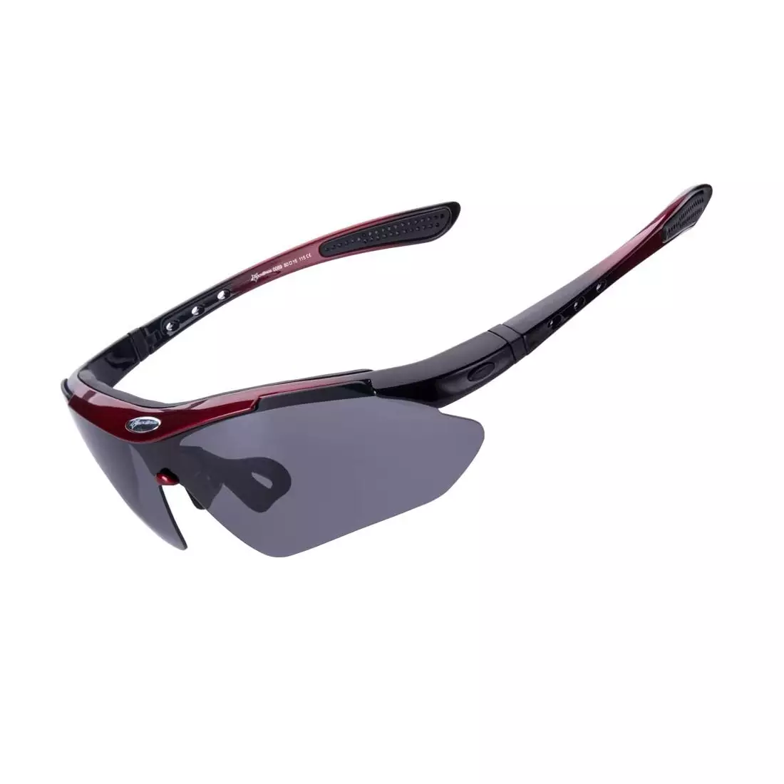 RockBros 10001 Cyklistické / sportovní brýle s 5 výměnnými čočkami polarizovanými černá a červená