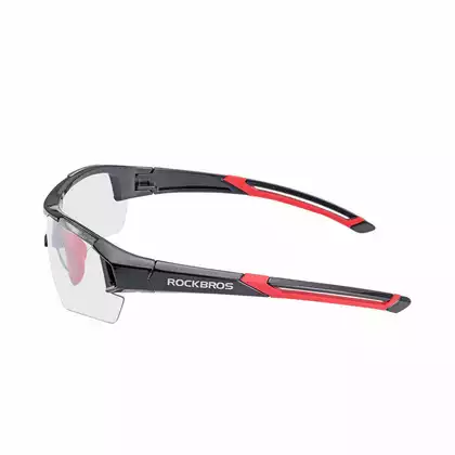 Rockbros 10112 cyklistické / sportovní brýle s fotochromou černá a červená