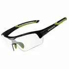Rockbros 10113 cyklistické / sportovní brýle s fotochromou černé a zelené