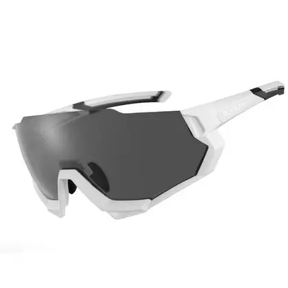 Rockbros 10132 Cyklistické / sportovní brýle s 5 výměnnými čočkami polarizovanými Bílý