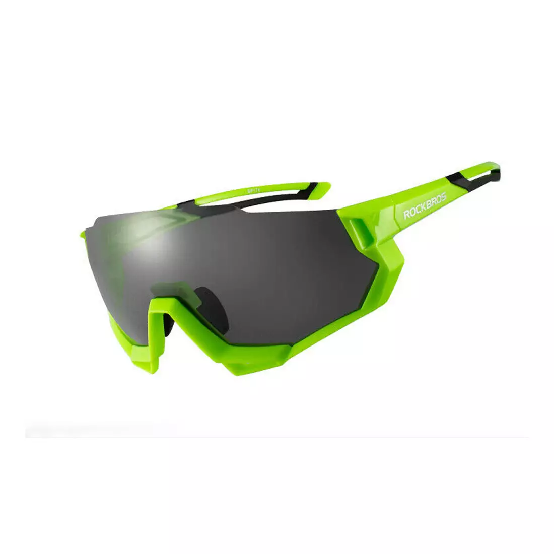 Rockbros 10133 Cyklistické / sportovní brýle s 5 výměnnými čočkami polarizovanými zelená