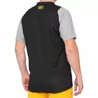 100% CELIUM pánský cyklistický dres, black mustard 