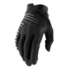 100% R-core černé cyklistické rukavice STO-10017-001-12