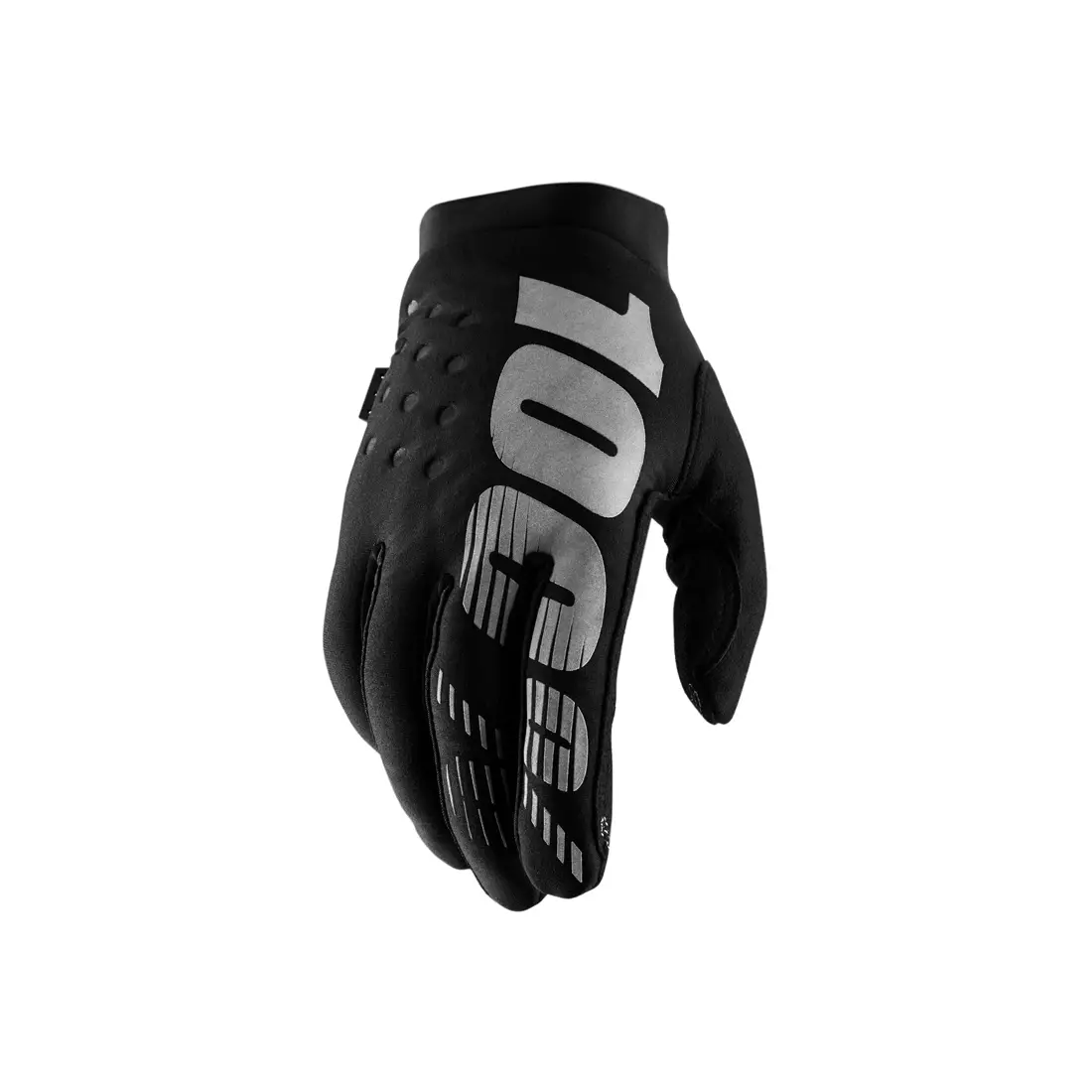 100% cyklistické rukavice brisker cold weather Černá STO-10016-057-12