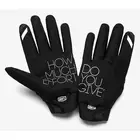 100% cyklistické rukavice brisker cold weather Černá STO-10016-057-12