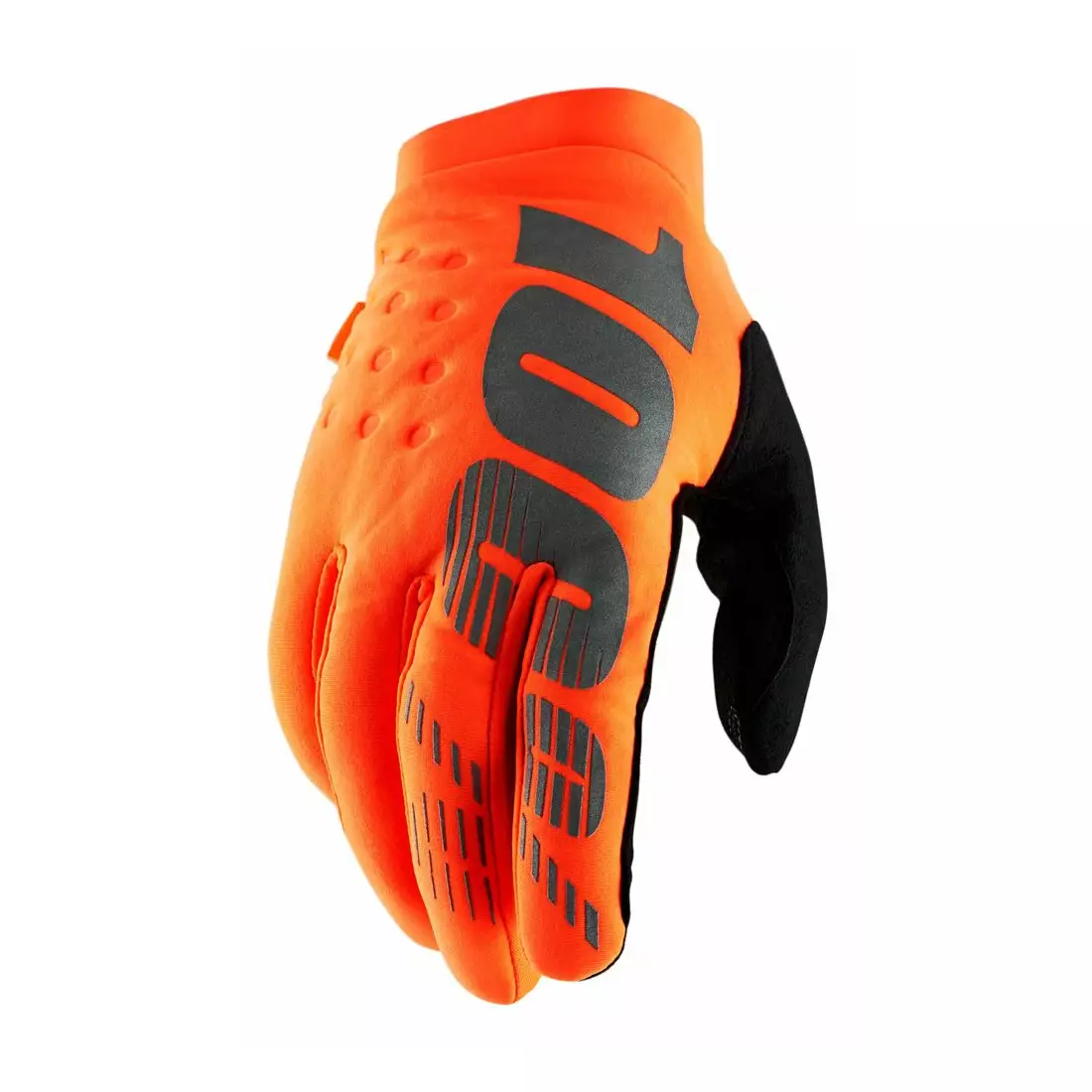 100% cyklistické rukavice brisker cold weather oranžový STO-10016-260-12