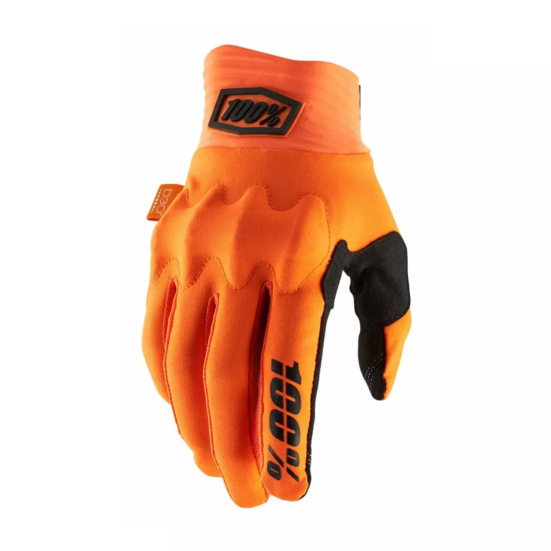 100% cyklistické rukavice cognito oranžový STO-10013-260-12