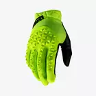 100% cyklistické rukavice geomatic fluor žlutá STO-10022-004-12