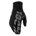 100% cyklistické rukavice hydromatic Černá STO-10011-001-12