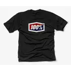 100% oficiální černé pánské tričko s krátkým rukávem STO-32017-001-10